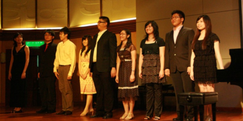 UCSI University School of Music students take a bow after performing during their Chopin-Schumann Celebration Concert.