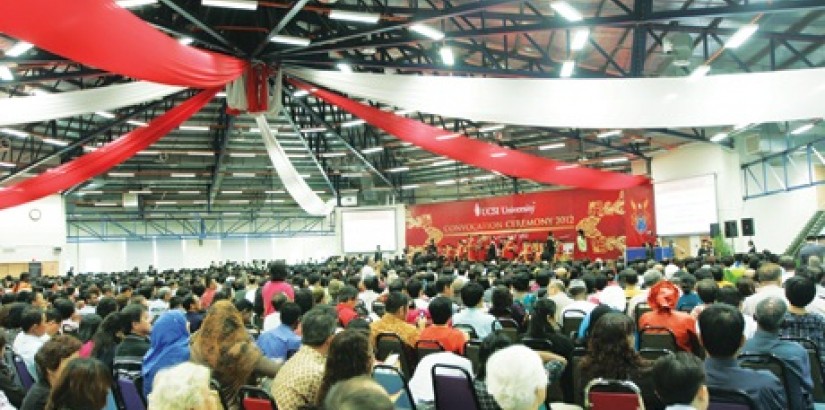 SEA OF FACES: The crowd at UCSI University's Convocatino Ceremony 2012