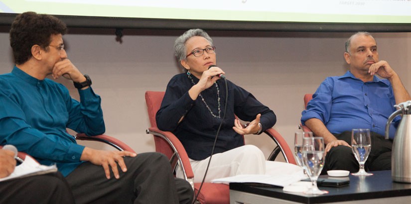 (from left to right) Zubedy (M) Sdn Bhd Director, Anas Zubedy, Parent Action Group for Education Chairman, Datin Azimah Rahim and IIUM academician, Associate Professor Dr Isham Pawan.