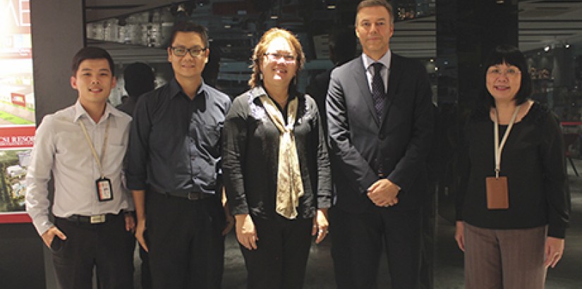  DANISH AMBASSADOR: (From right) Assoc Prof Dr Chan and His Excellency Nicolai Ruge with other UCSI members during the screening of ‘After the Wedding’ – an Oscar-nominated film from Denmark.