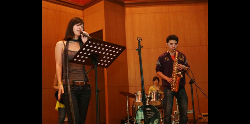  UCSI University’s School of Music performs a medley of popular jazz songs during the University Life showcase