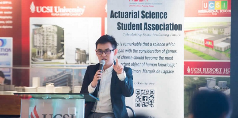 Ong encouraged students to pursue internships and attend seminars like those conducted regularly by the Actuarial Society Malaysia to gain insights in current market trends and happenings.