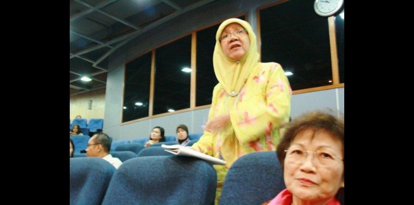A participant during the question and answer session.
