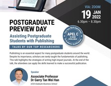 Postgraduate Preview Day: Assisting Postgraduate Students with Publishing