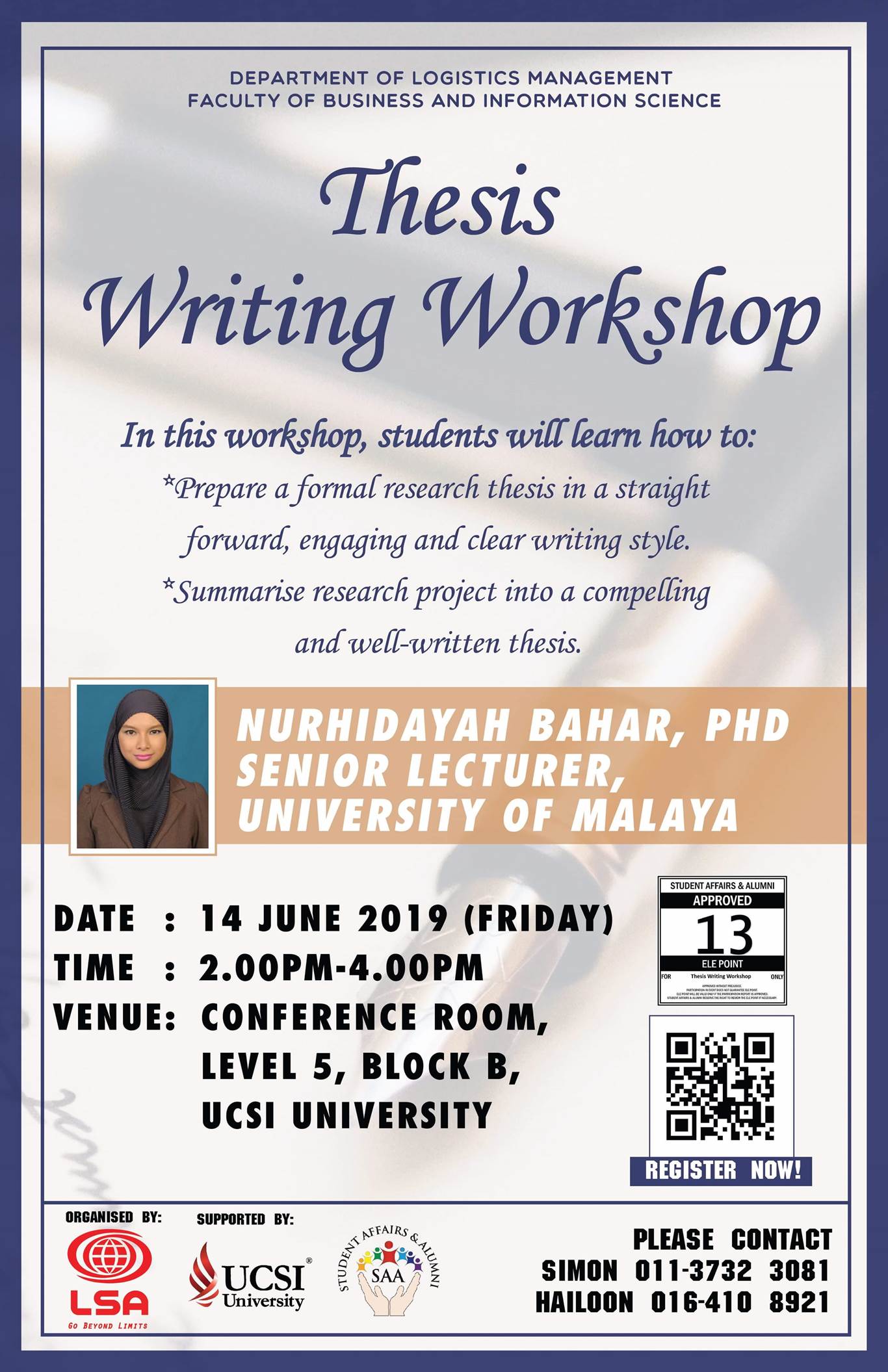 thesis writing course